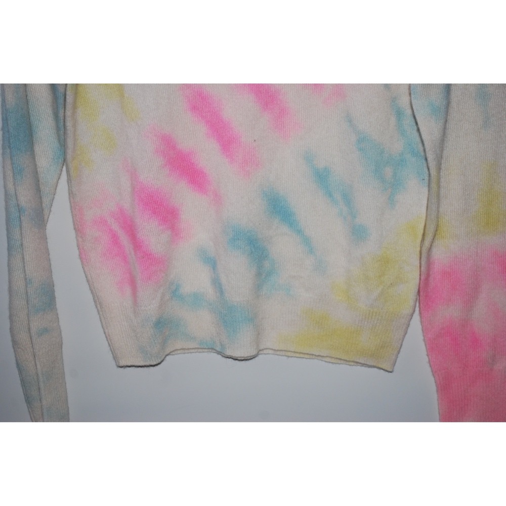 White + Warren Essentials XS Tie‑Dye 100% Cashmere Sweater – Used, Good - Picture 3 of 7